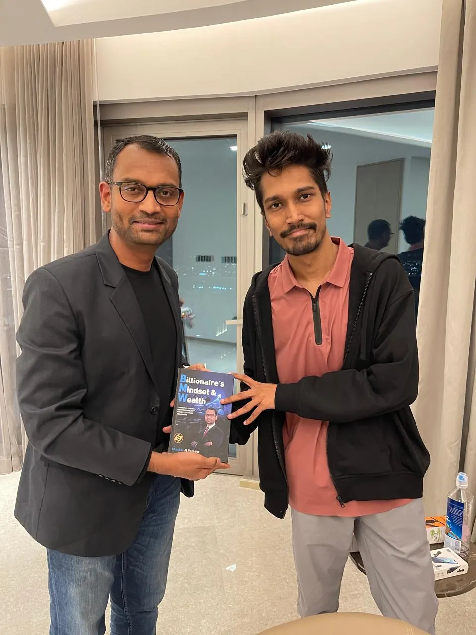 Shankar with a reader of Billionaire's Mindset & Wealth